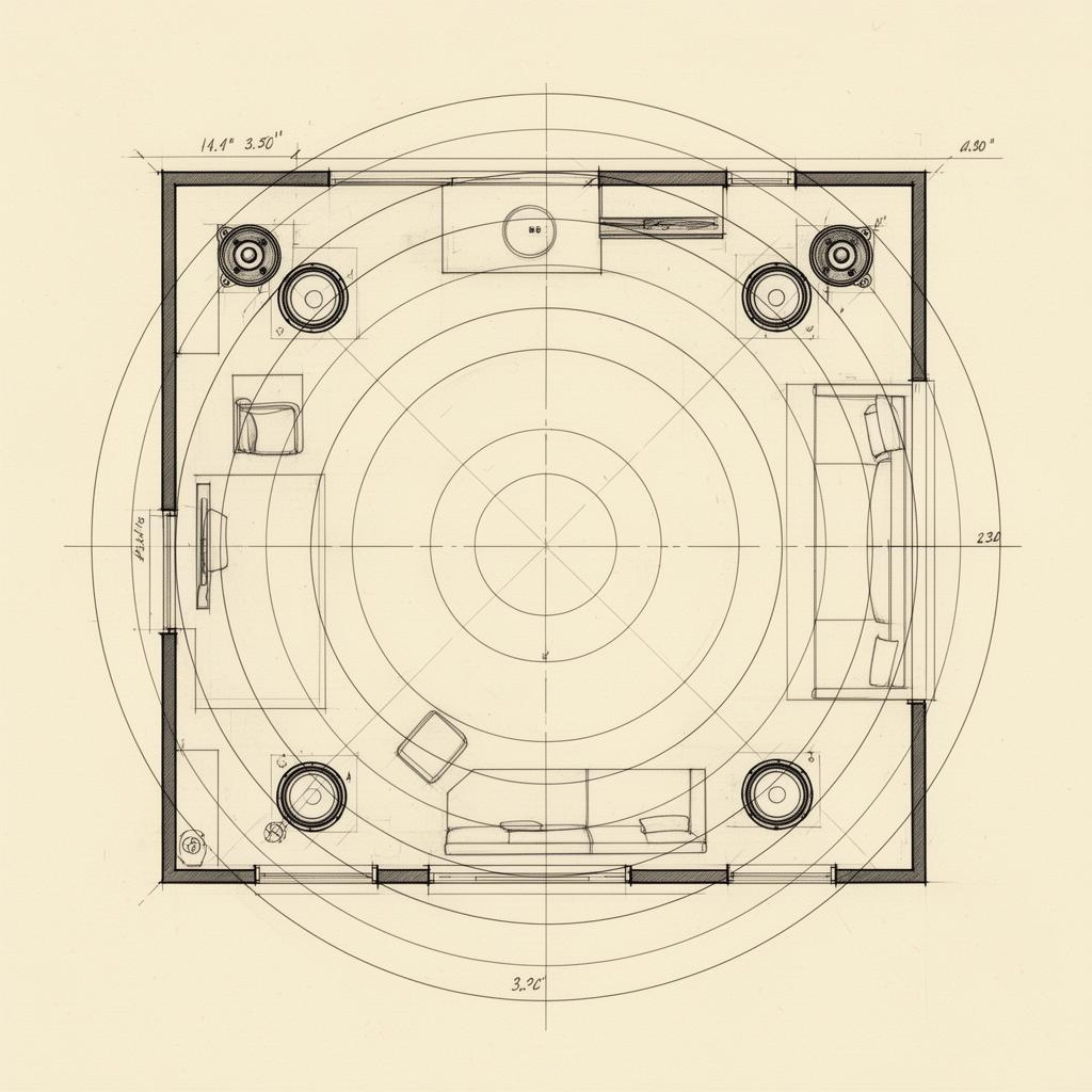 Interior Audio — architectural drawing